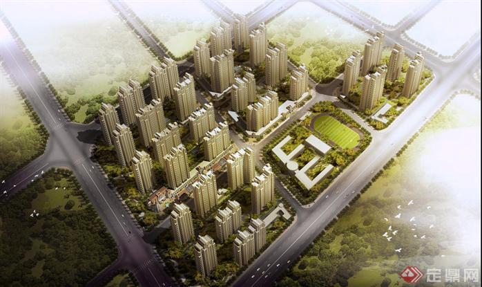 郑州500亩住宅建筑项目规划方案设计文本[原创