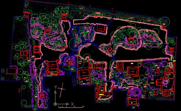 拙政园cad平面图