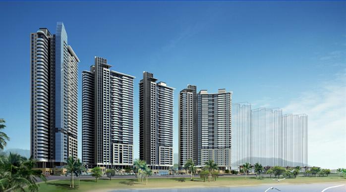 广州保利现代商业街广场 高层住宅方案SU模型