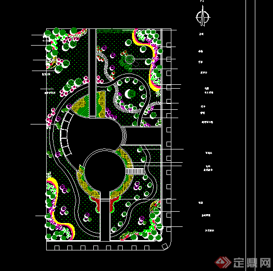 某小型广场景观设计cad参考