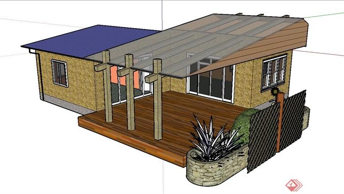 某度假小屋建筑设计su模型