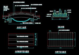 南京某住宅区木桥景观施工详图
