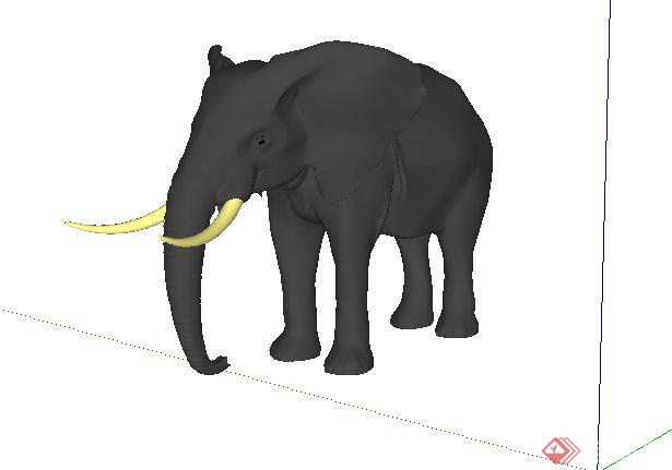 东南亚大象景观小品SketchUp(SU)3D模型