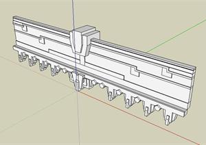 某大型广场构筑物景观SketchUp(SU(草图大师))3D模型