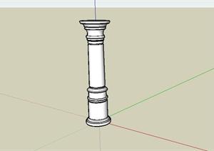某广场罗马柱设计SketchUp(SU(草图大师))3D模型