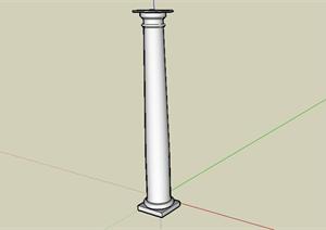 某广场简洁景观柱设计SketchUp(SU(草图大师))3D模型