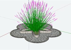 海星花坛景观设计SketchUp(SU(草图大师))3D模型