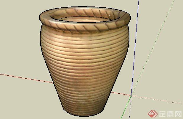 罐子景观花钵SketchUp(SU)3D模型