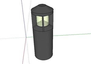 一款草坪灯SketchUp(SU(草图大师))3D模型