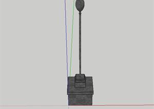 东南亚景观灯柱SketchUp(SU(草图大师))3D模型