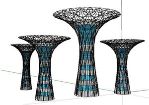太阳能超级树景观小品SketchUp(SU(草图大师))3D模型