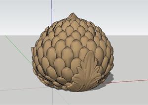 松果景观小品SketchUp(SU(草图大师))3D模型