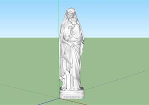 雕塑santa景观9SketchUp(SU(草图大师))3D模型