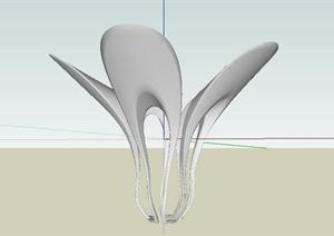 雕塑花景观小品SketchUp(SU(草图大师))3D模型
