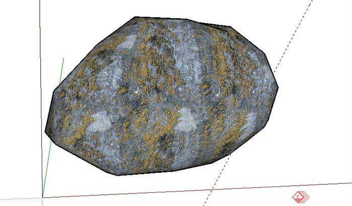 精美的景观石头SketchUp(SU)3D模型