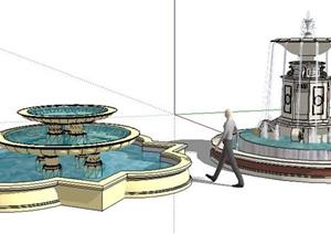 欧式水钵景观设计9SketchUp(SU(草图大师))3D模型