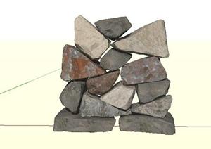 园林景观石头造型设计30SketchUp(SU(草图大师))3D模型
