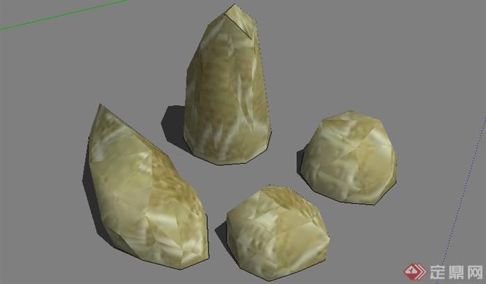 园林景观石头造型设计31SketchUp(SU)3D模型