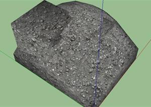 园林景观石头造型设计40SketchUp(SU(草图大师))3D模型