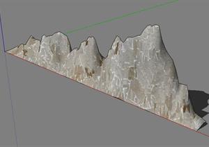 园林景观石头造型设计45SketchUp(SU(草图大师))3D模型