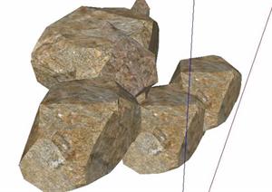 园林景观石头造型设计52SketchUp(SU(草图大师))3D模型