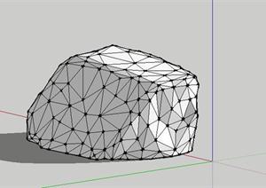 园林景观石头造型设计93SketchUp(SU(草图大师))3D模型