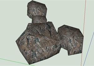 园林景观石头造型设计97SketchUp(SU(草图大师))3D模型