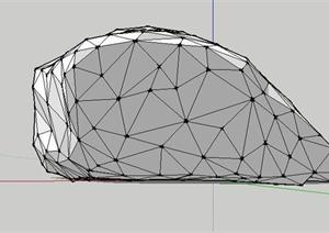 园林景观石头造型设计101SketchUp(SU(草图大师))3D模型