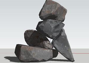 园林景观石头造型设计102SketchUp(SU(草图大师))3D模型