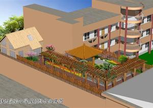 铁西实验小学屋顶绿化设计效果图