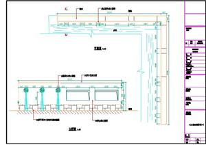 某小区主入口跌水景墙施工图