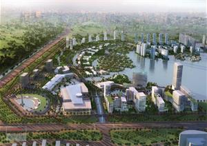 天津某滨水城区概念性总体规划设计文本