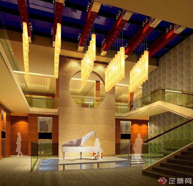 某新中式大酒店室内装修图（含效果）4