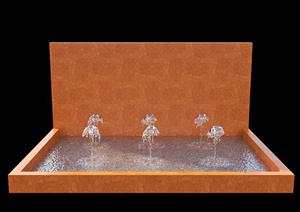 小喷泉+水MAX模型（第三套）