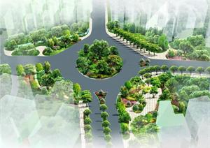 丽江城市道路交通环岛设计方案