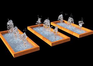 园林景观喷泉+水MAX模型（第九套）