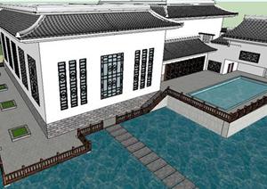砖厂旧址公园改造方案SU(草图大师)精致设计模型