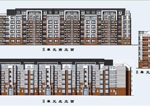 杭州某住宅小区建筑方案设计CAD、PSD