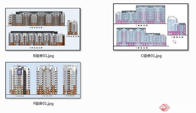 杭州某住宅小区建筑方案设计3