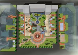 本科毕业设计作品休闲小广场设计方案