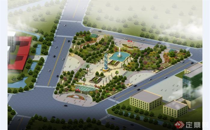 江苏—吴中广场规划设计su整体模型1