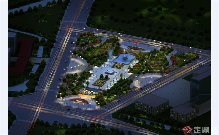 江苏—吴中广场规划设计su整体模型2