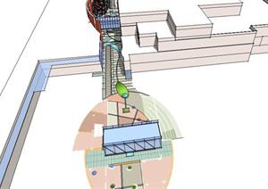 某大型商业街建筑设计方案SU(草图大师)模型