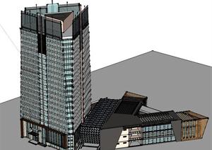 某大型现代办公楼模型