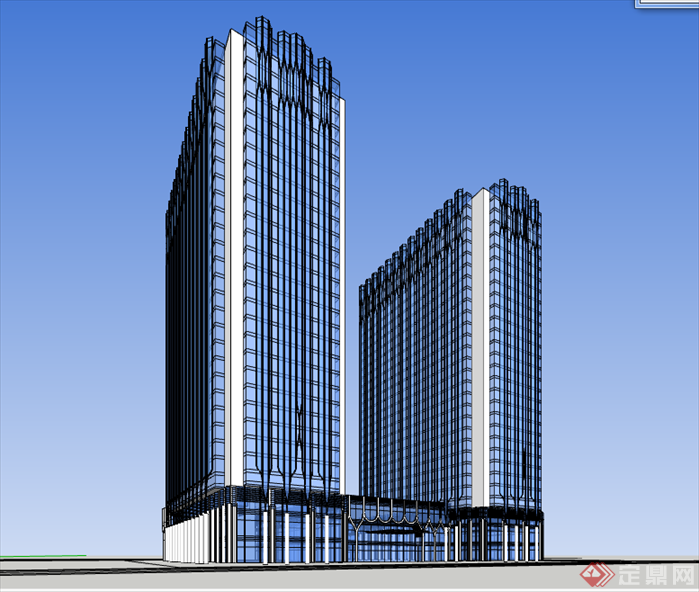 五星级酒店设计sketchup模型与高清效果图(4)