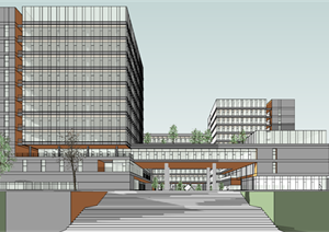 某公司总部办公楼建筑设计方案sketchup模型