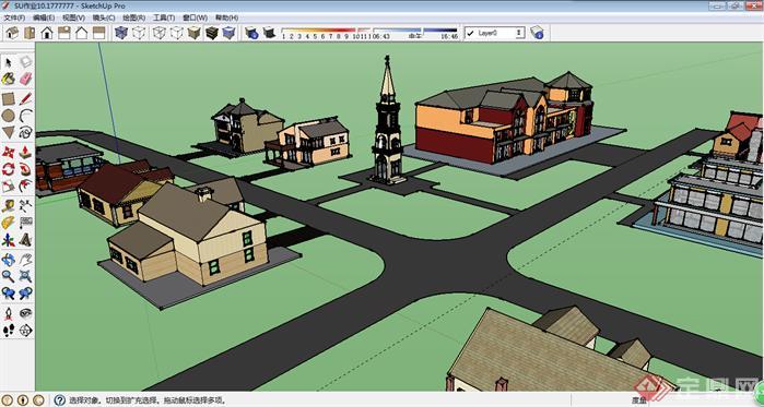 SU建筑单体模型(5)
