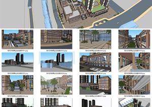 现代风格商业住宅楼建筑设计方案SU(草图大师)模型
