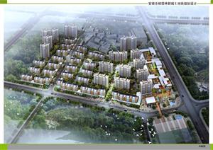 江苏某现代高层住宅规划方案总图