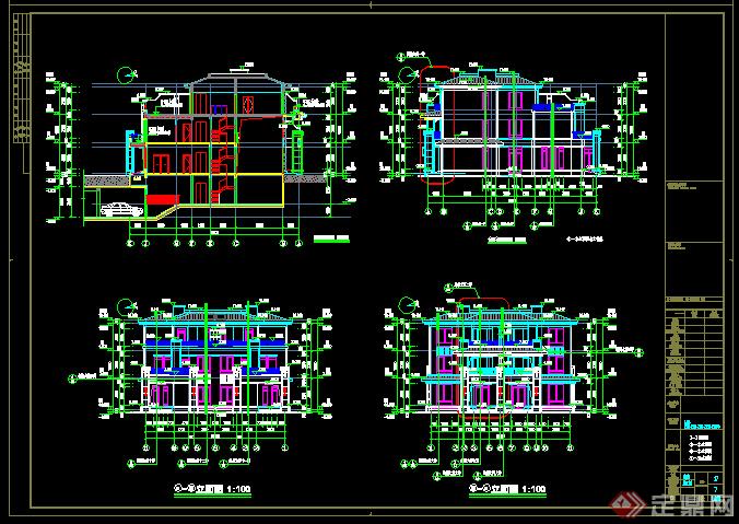 某住宅项目三期10栋别墅建筑结构施工图-共约5500平(7)